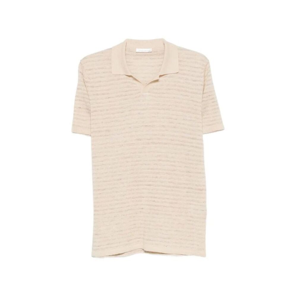 Roberto Collina Men Striped Polo Shirt